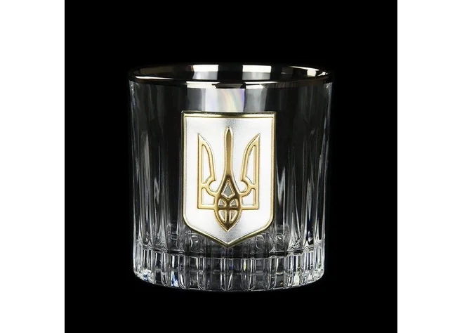 Набір для віскі Boss Crystal Тризуб із золотими та срібними накладками Фото 3
